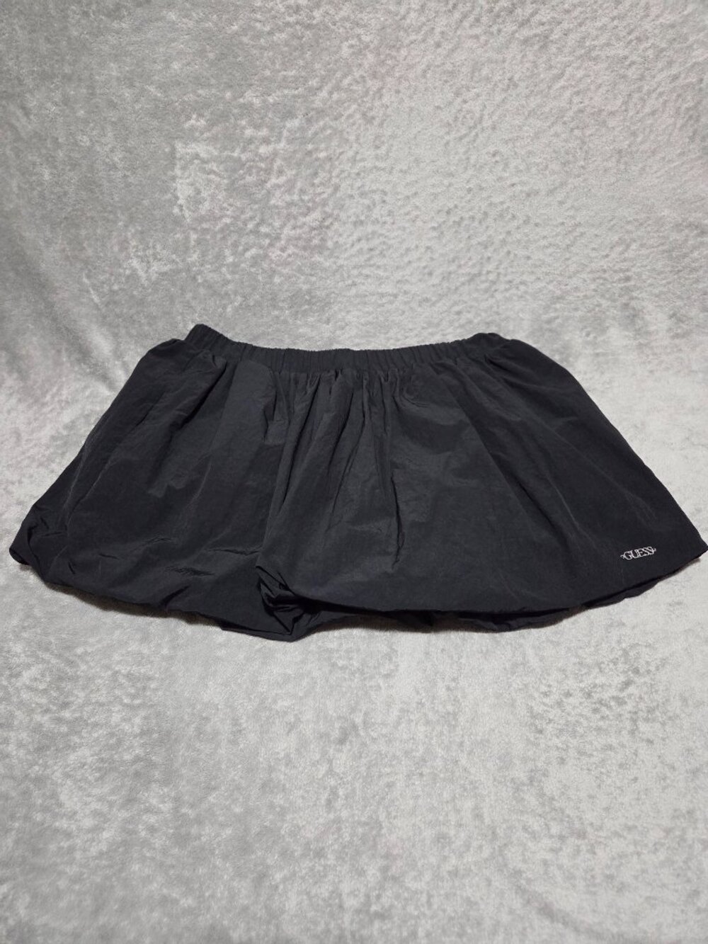 Women Guess Nina Mini Ballon Skirt with Built-In Under Shorts Black Size M
